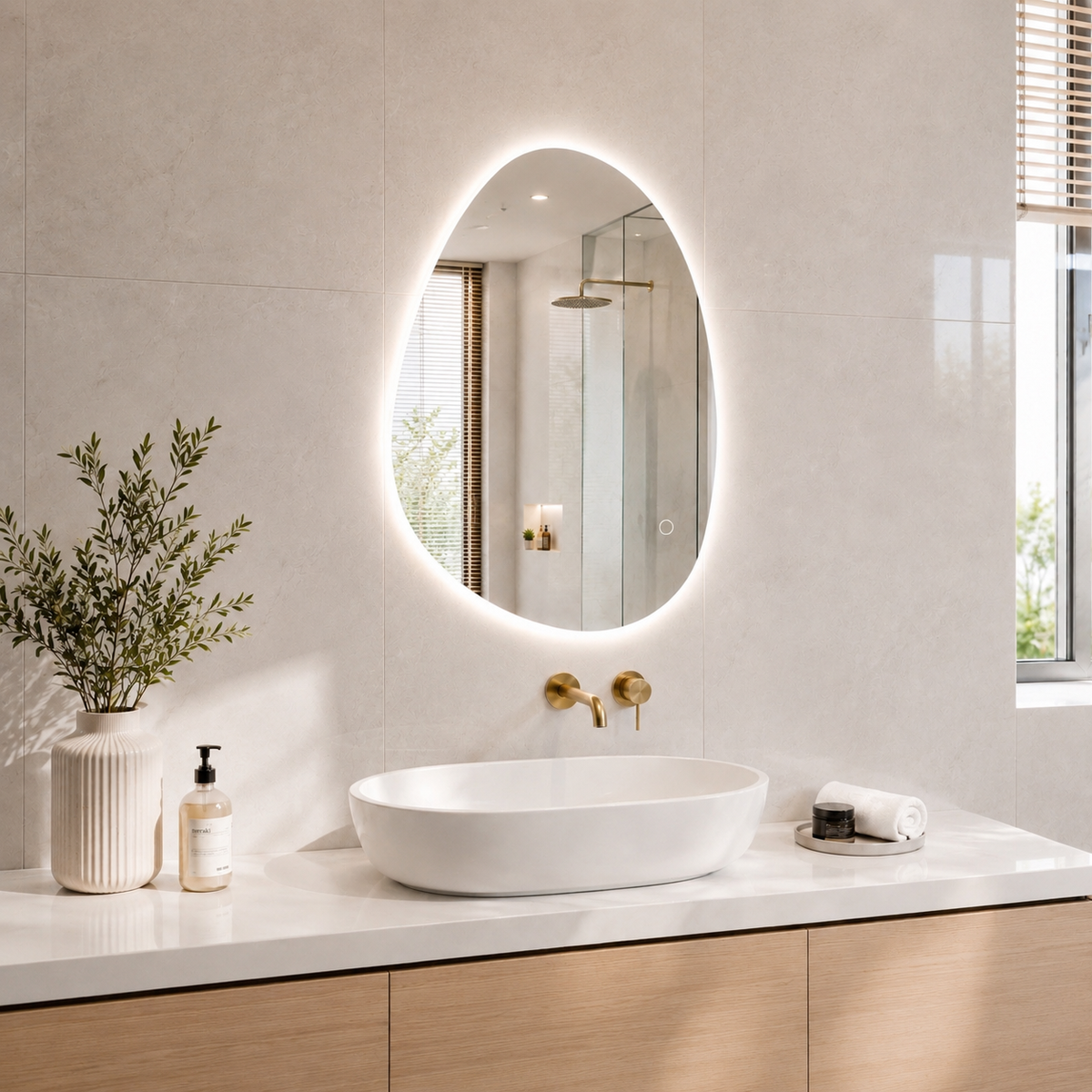 Miroir salle de bain LED