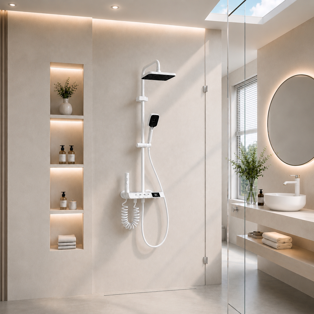 Colonne de douche thermostatique LED