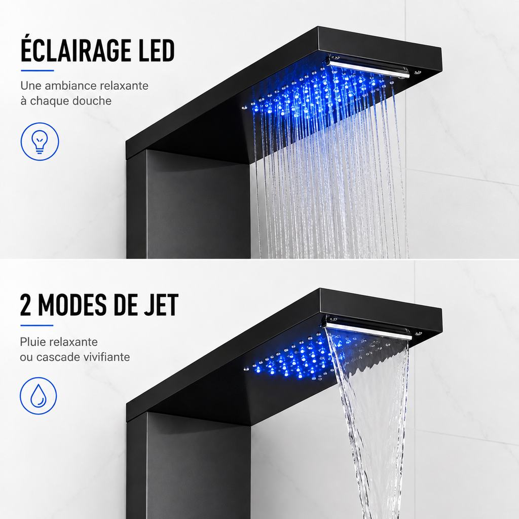 Colonne De Douche Hydromassante