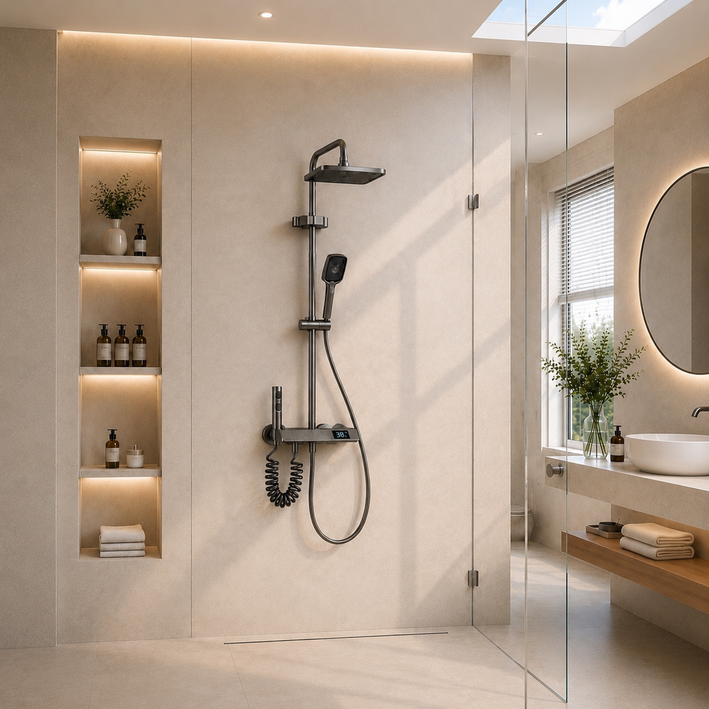 Colonne de douche thermostatique LED